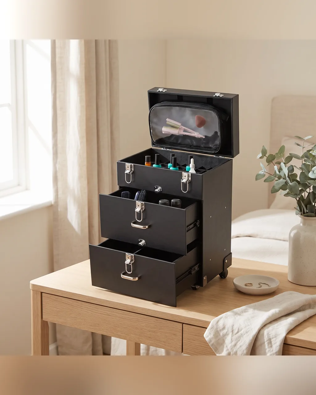 Rolling Makeup Train Case, product image 1 of 13