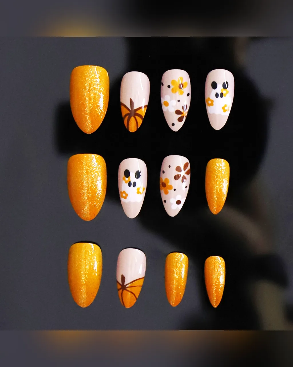 Seasonal Pumpkin-Themed Press-On Nails, product image 1 of 4