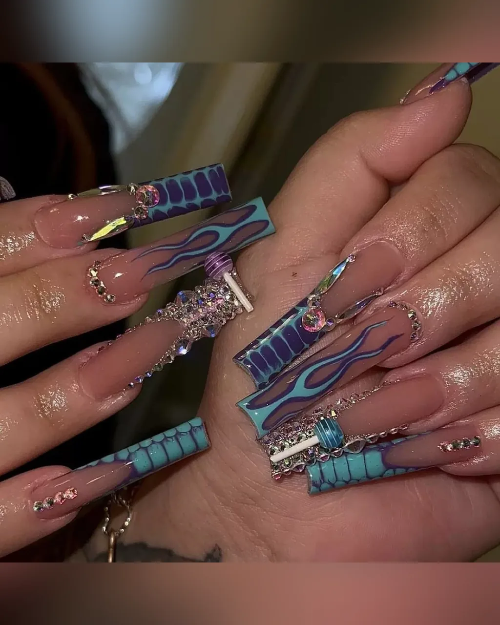 Unique Embellished Press-On Nails, product image 1 of 4